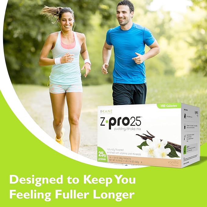 Z-Pro Vanilla Protein Drink Mix 25g Protein 14 Packets- ZPro25
