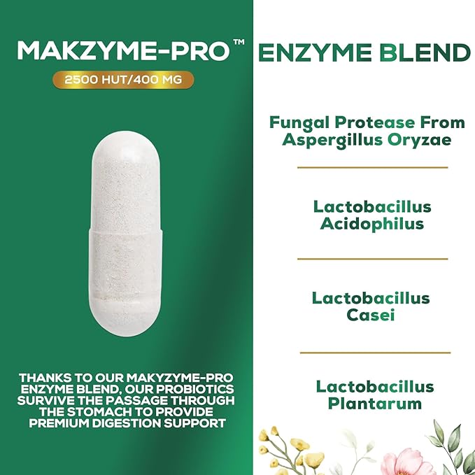 Digestive Enzymes with Probiotics 60 Capsules