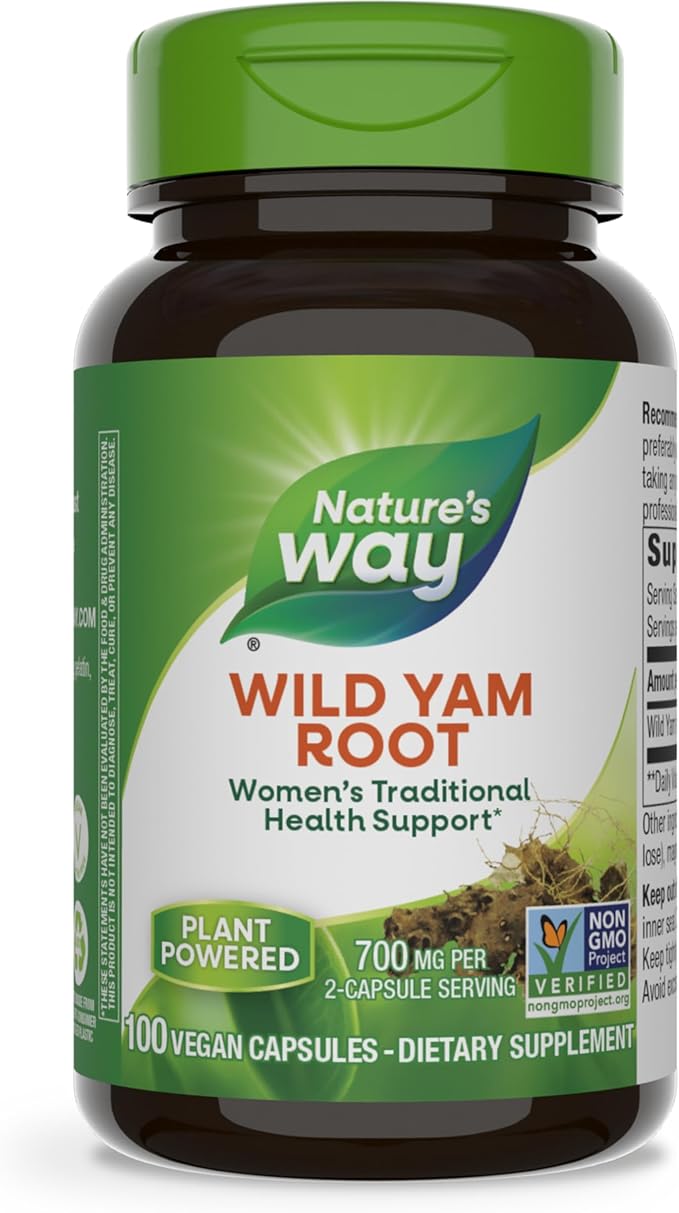 Nature's Way Wild Yam Root, Traditional 850 mg 100 Vegan