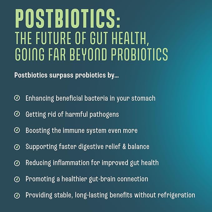 NAVEH PHARMA Adult Postbiotics Capsules for Women & Men | Postbiotics for Gut Health with 200X Ingredients Than Probiotic & Prebiotic | Support: Immunity, Digestion, Microbiome & Metabolism