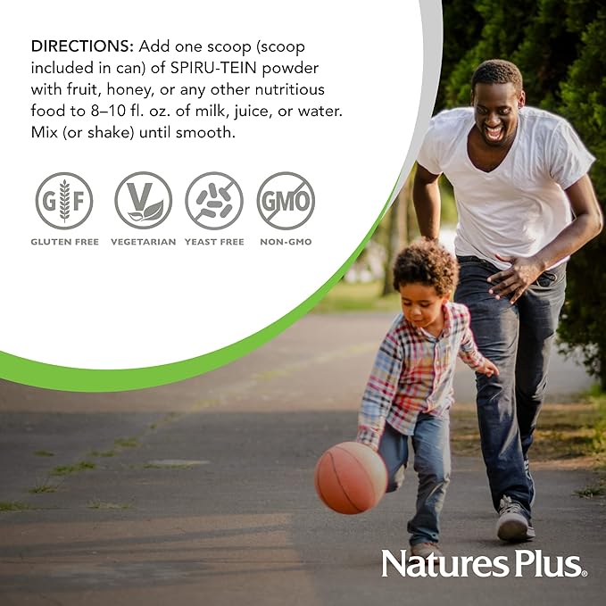 Natures Plus SPIRU-TEIN Simply Natural, Original Vanilla 0.81 lb 16 Total