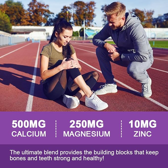 Calcium Magnesium Zinc Gummies witn Elderberry and Sea Moss, Calcium Magnesium 2:1, Contains Magnesium Glycinate, Vitamin D3, for Bones, Muscles, Calm Mood & Sleep Support , 60 Gummies(3 Packs)