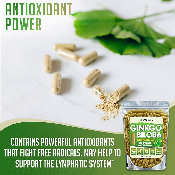 XPRS Nutra Ginkgo Biloba Capsules 360 Count