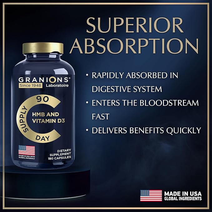 Vitamin D3 HMB Supplements 1000 MG 90 Servings