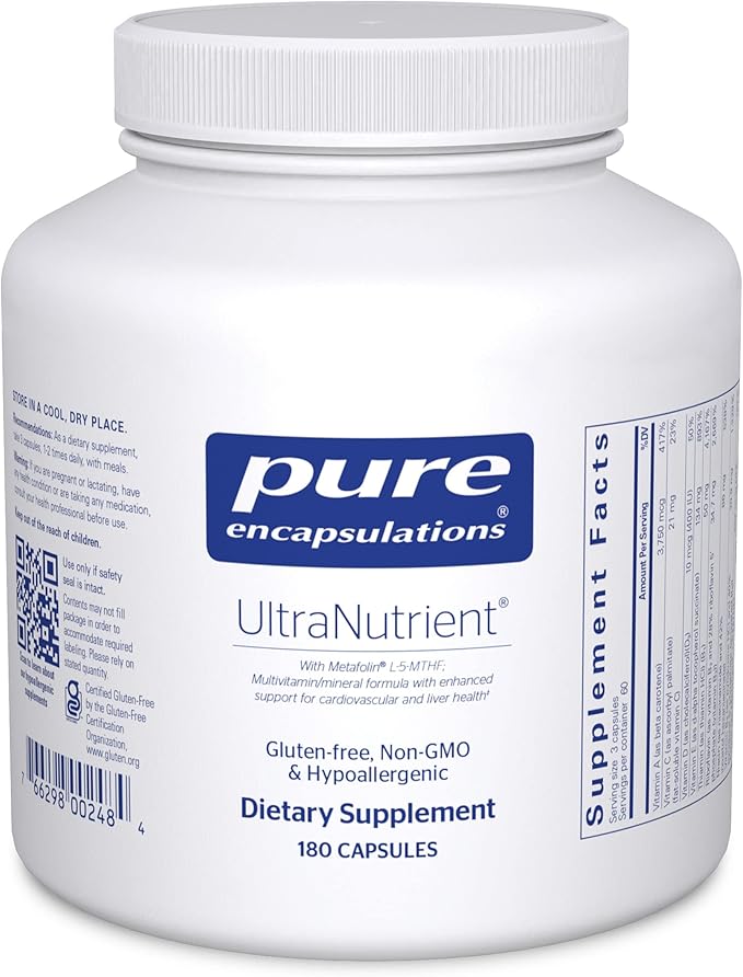 Pure Encapsulations UltraNutrient CoQ10 & 180 Capsules