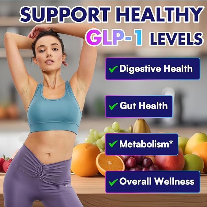 GLP-1 Supplement Support, with Naturally GLP1 Supplement Probiotic for Women & Men, Hops & Green Tea Extract, GLP 1 Supplements for Gut, Energy, GLP-1 Levels & Overall Health - 540 Capsules