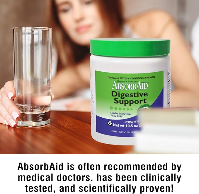 AbsorbAid Digestive Enzymes 300 grams, Proven 71%