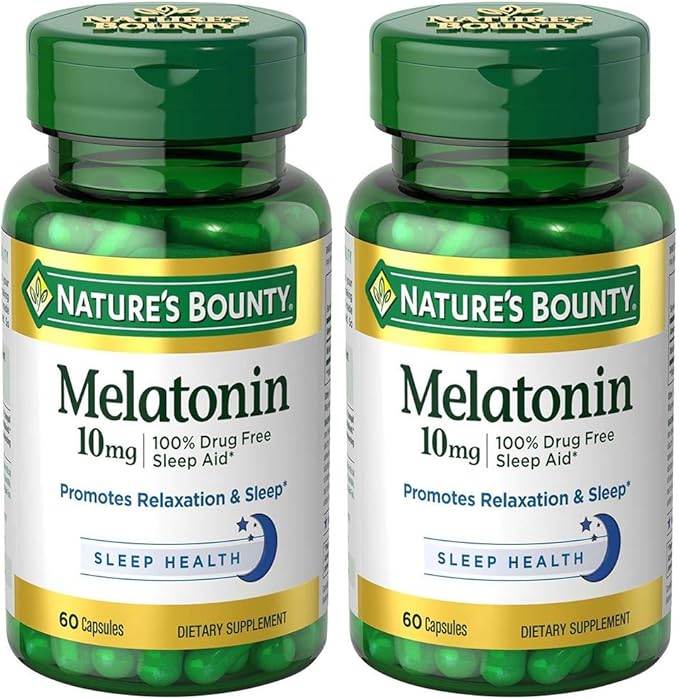 Melatonin 10 mg, 2 Bottles (60