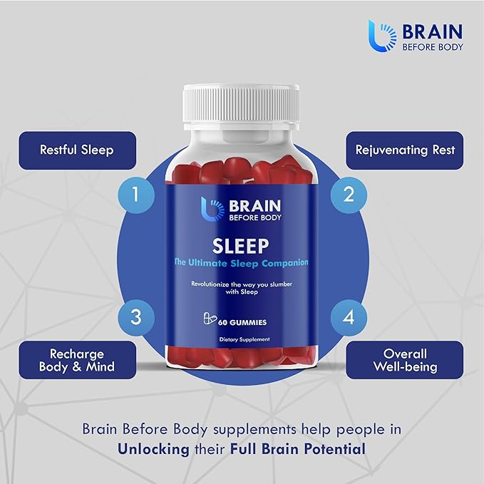 Sleep Strawberry-Flavored Melatonin Gummies for Blissful,