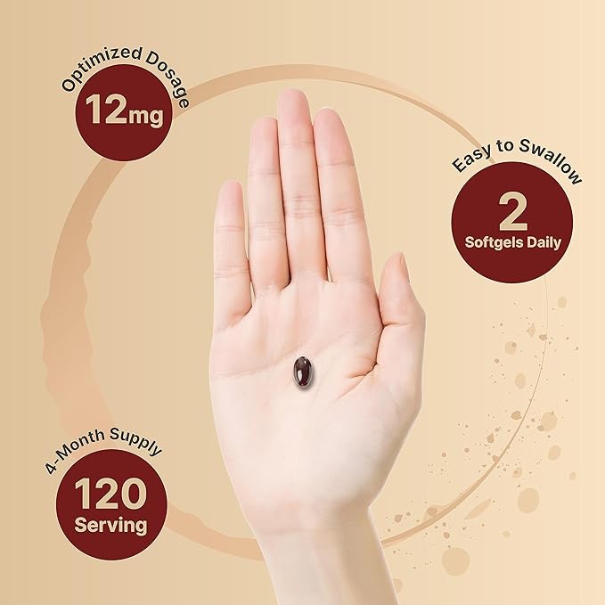 NatureBell Astaxanthin 12mg, 240 Softgels, Made 4 Month