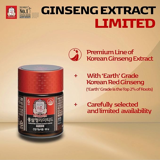 100% Korean Red Ginseng Extract Limited 100G