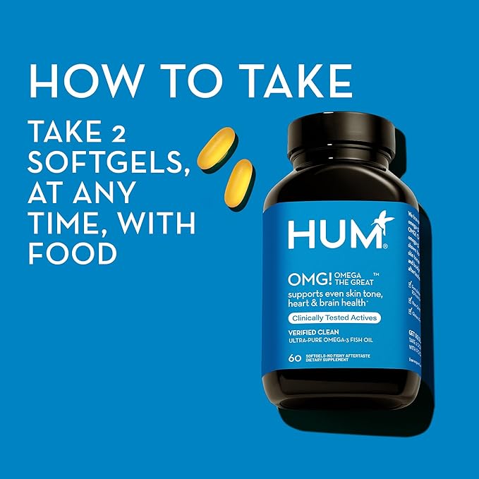 HUM OMG! Omega The Great 3 Fish (60 Softgels)