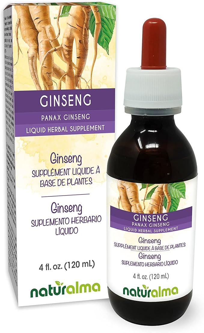 Naturalma Ginseng (Panax ginseng) root Alcohol-free Tincture 4 fl