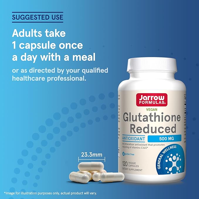 Jarrow Formulas Glutathione Reduced 500 mg 120 Veggie