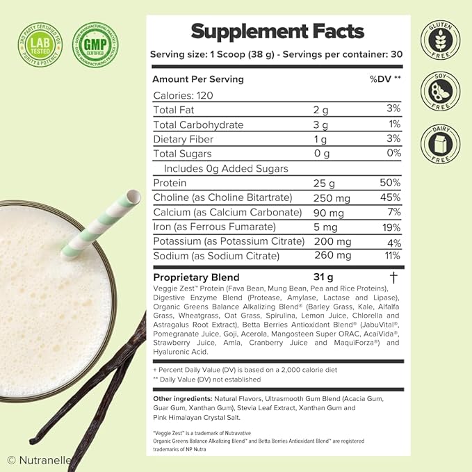 Plant Based Protein Shake Powder 30 Servings