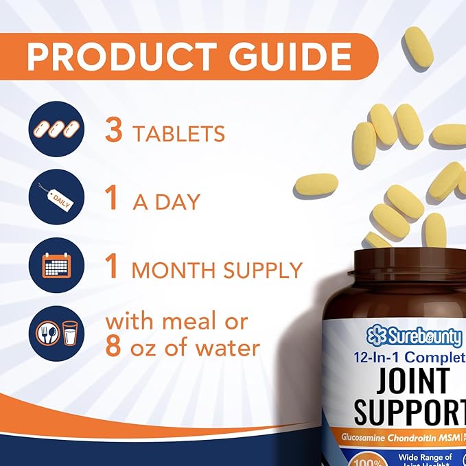 Joint Support, Glucosamine Chondroitin MSM 90 Tablets