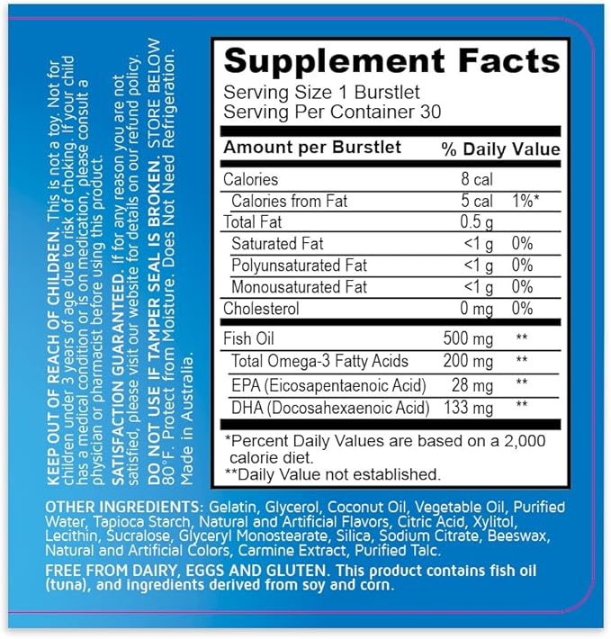 Real Health Bioglan Kids Smart Omega 3 Fish 30 Chewable 3)