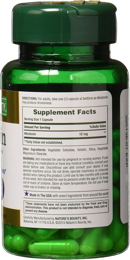 Nature's Bounty Maximum Strength Melatonin 10mg 60 CT 2)