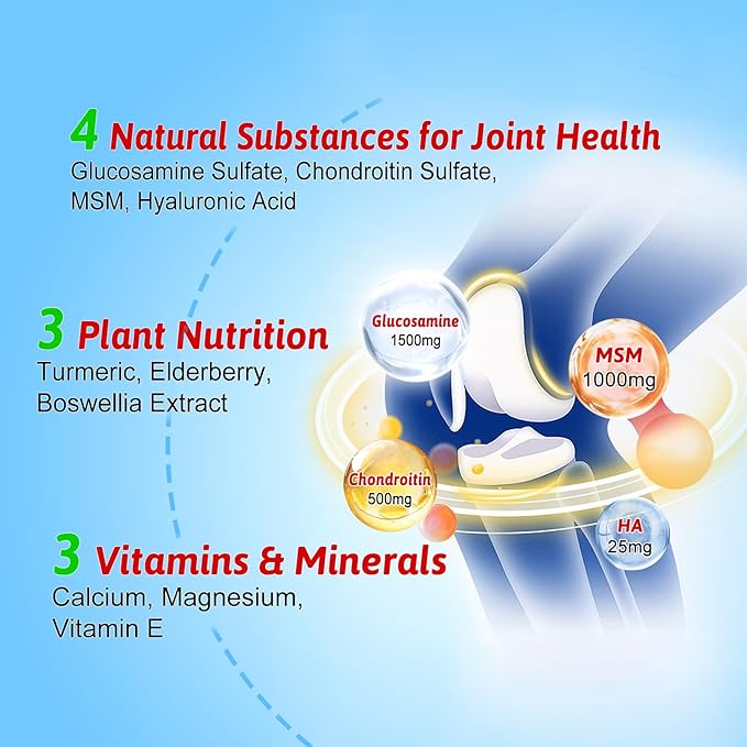 High Bioavailable Glucosamine Chondroitin Gummies 60 Gummies