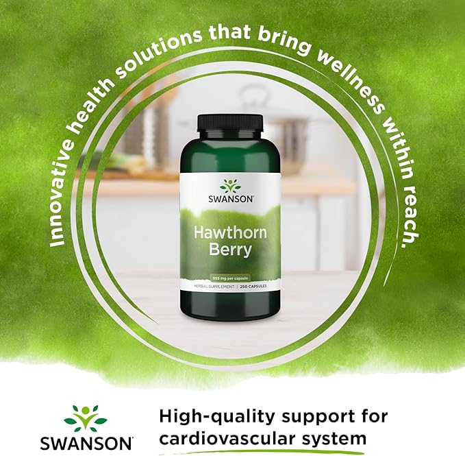 Swanson Hawthorn Berry (250 Capsules, 565 mg