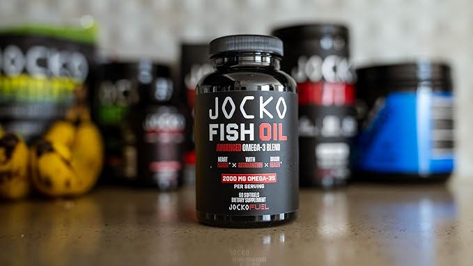 Jocko Fuel Omega 3 Fish Oil Supplement 2000mg Omega 3 Fatty (30 Capsules) (30 Day