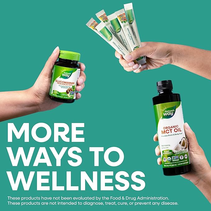 Nature’s Way Weight Manager Drink Mix, Helps Manage Cravings & Promotes Abdominal Fat Loss‡, with Clinically Studied Ingredients, Plant-Based Fiber, No Sugar Added, Mixed Fruit Flavored, 30 Packets