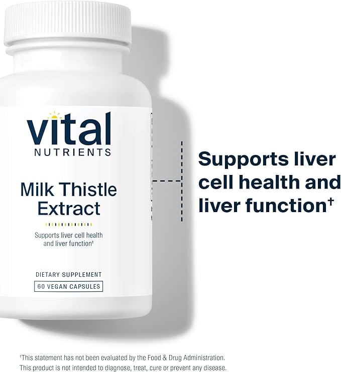 Vital Nutrients Milk Thistle Extract 250mg 60 Capsules