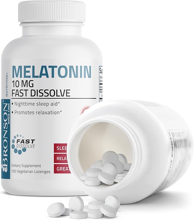 Bronson Melatonin 10mg Fast Dissolve Cherry 100 Count