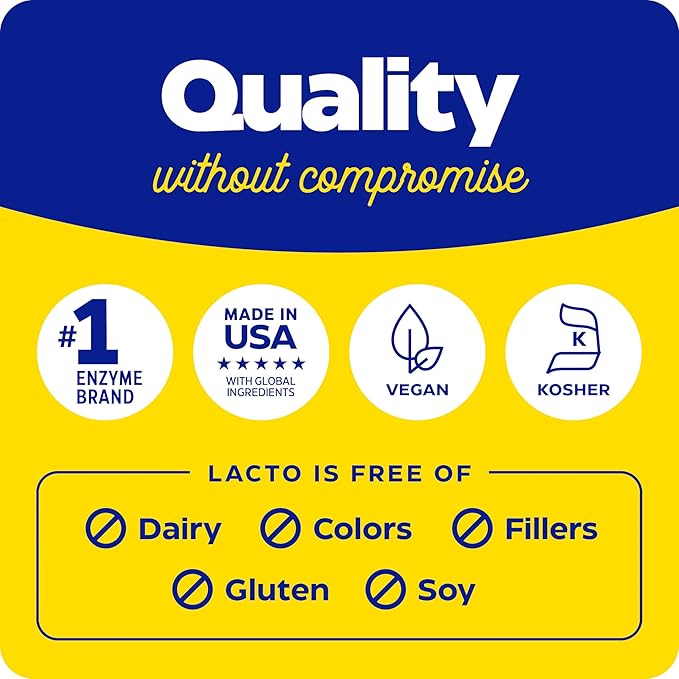 Enzymedica, Lacto, Digestive Enzymes for Complete 90 Count