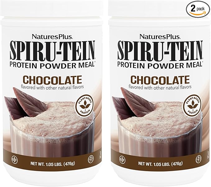 Natures Plus SPIRU-TEIN, Chocolate 1.05 lbs, 2 - 34 Total