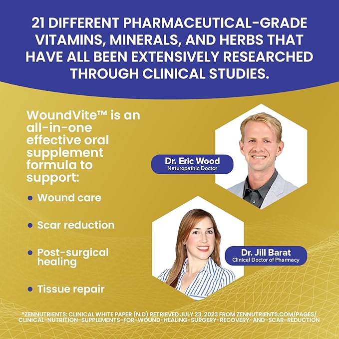 Zen Nutrients WoundVite Pre & Post 60 Vegan