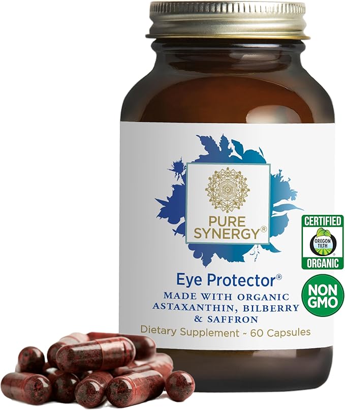 PURE SYNERGY Eye Protector 100% Natural, (60 Capsules)