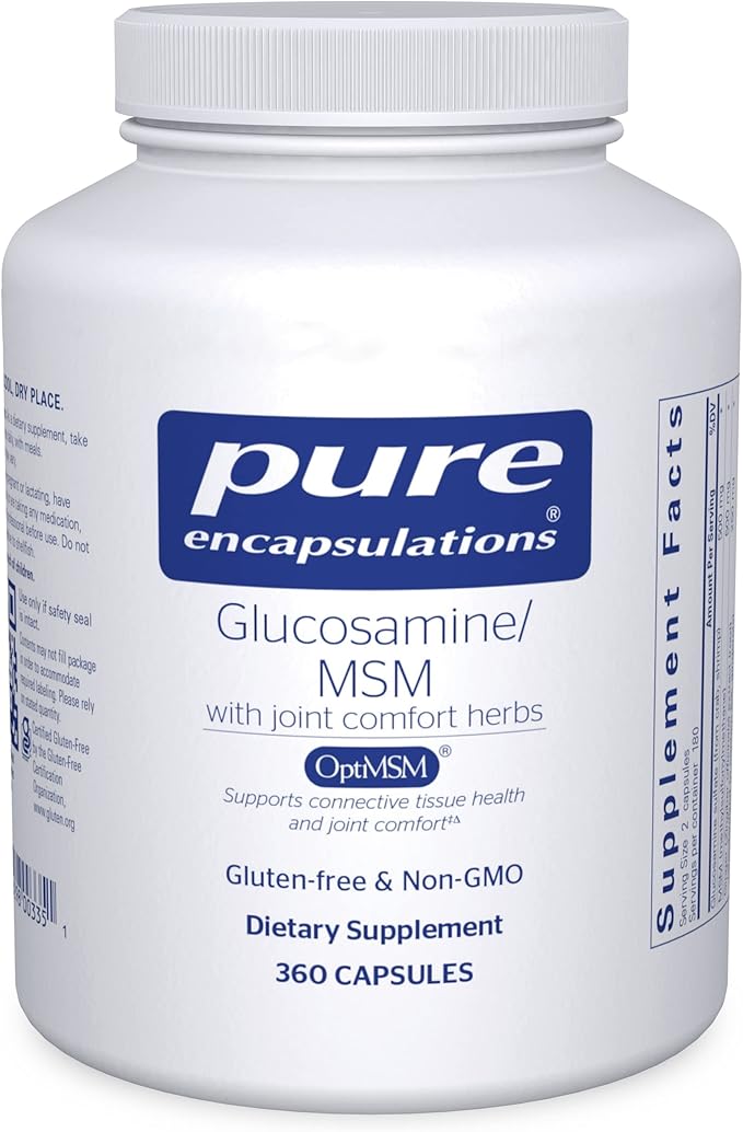 Pure Encapsulations Glucosamine MSM 360 Capsules
