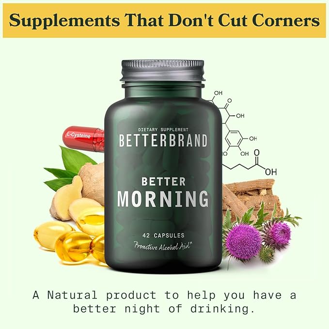 Betterbrand BetterMorning All-Natural Ingredients with DHM (42 Capsules)