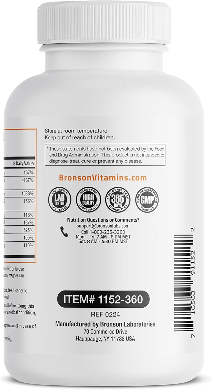 Bronson Vitamin B Complex with Vitamin C 360 Vegetarian
