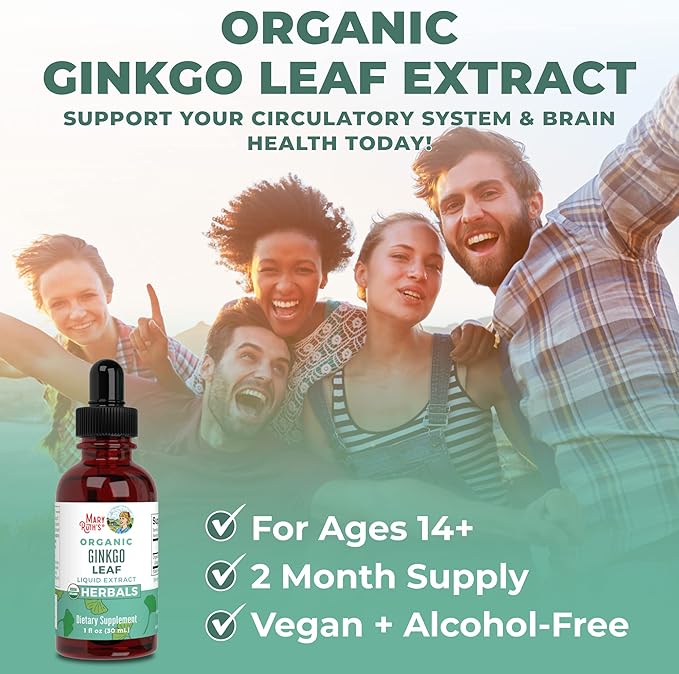 MaryRuth Organics Ginkgo Leaf Liquid Drops 60 Servings