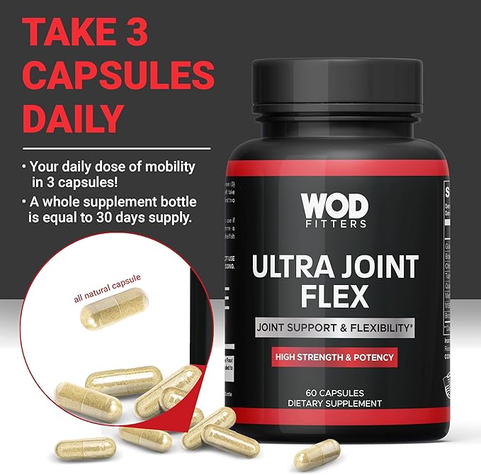 Joint Supplement with MSM Glucosamine Chondroitin 60 Capsules