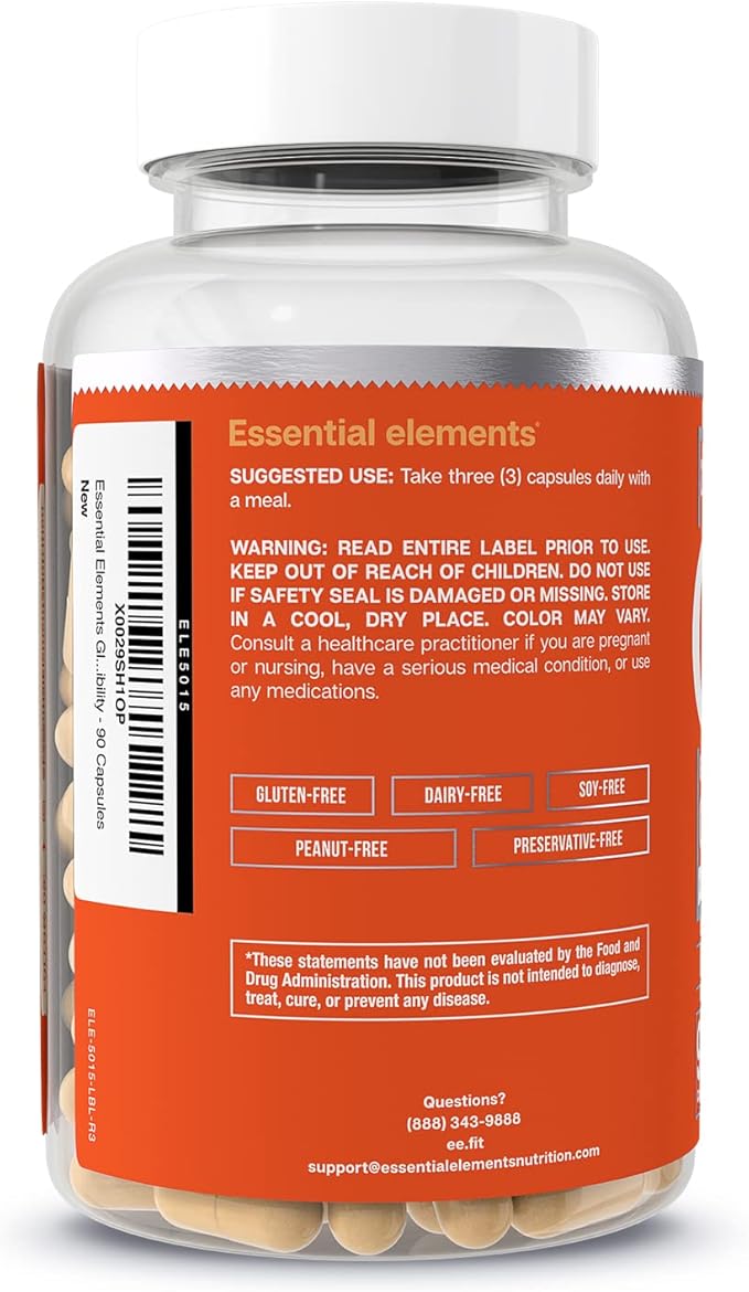 Essential Elements Glucosamine Chondroitin MSM Boswellia 90 Capsules