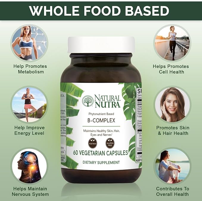 Natural Nutra Vitamin B Complex 60 Vegetarian