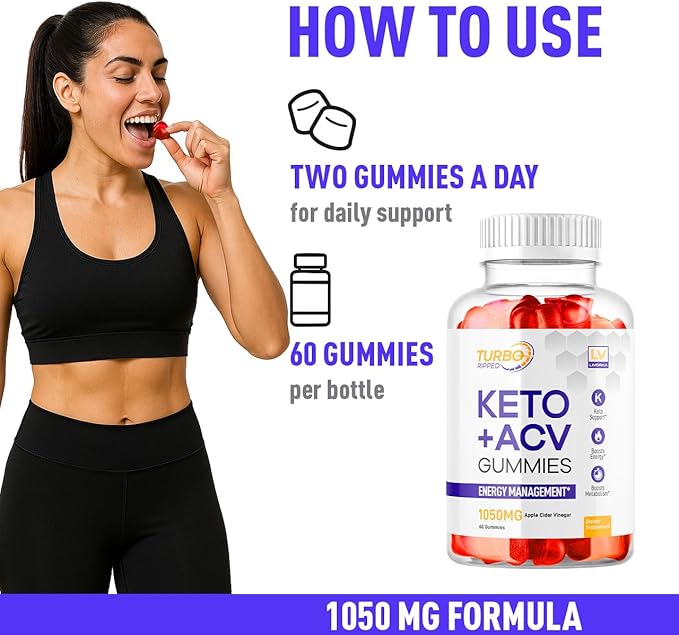 (3 Pack) Turbo Ripped Keto Weight Loss ACV Gummies, Turbo Ripped Keto ACV Gummies, Turbo Ripped Gummies, TurboRipped Keto ACV Apple Cider Vinegar Advanced Multivitamin Healthy s Gummys, 3 Months