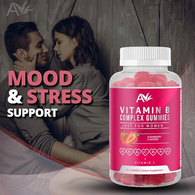 Avilana Vitamin B Complex Just B12, B7 B7 (Biotin), B6, B3 B3 (Niacin), B5, B6, B6, B8, B8, B9 B9 (Folate)s, (1 Pack)
