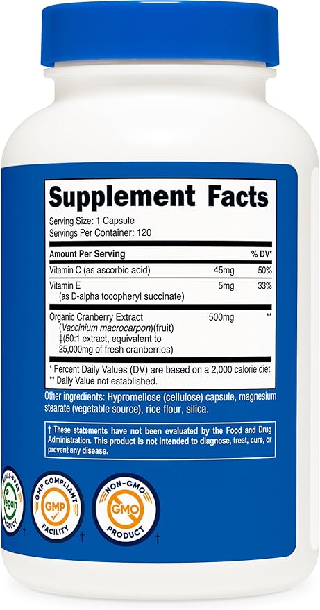 Nutricost Cranberry Extract (25,000mg) (120 Capsules)