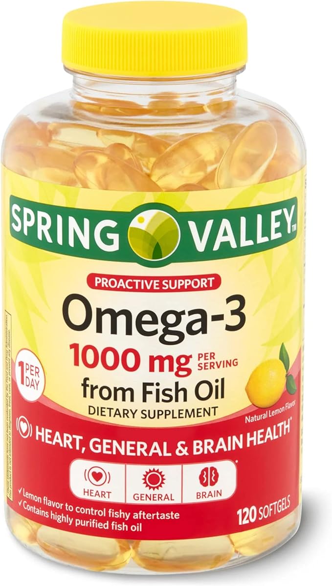 Lual's 45 Diabetes Decoded Bundle Omega-3 Fish Omega-3 Fish Omega-3 Fatty 3 Supplements |Omega-3 Spring 1000mg Fish 120 Soft