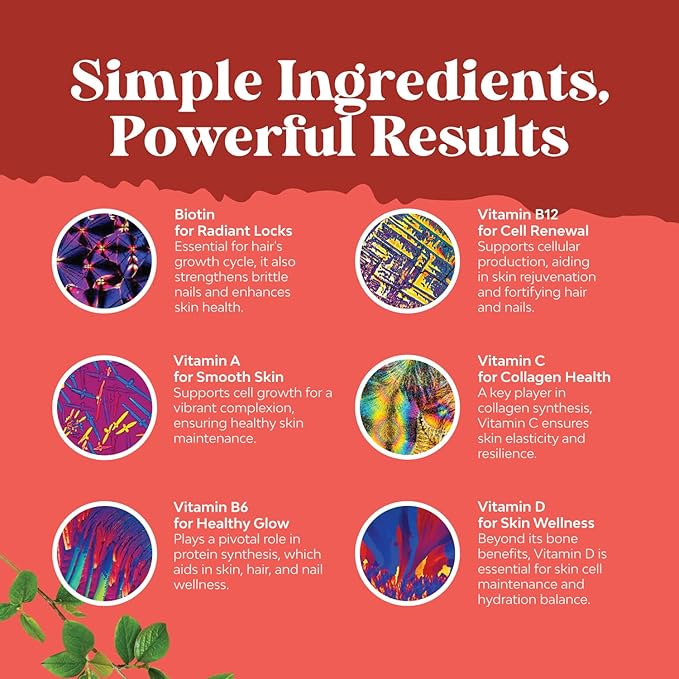 Natural Biotin Gummies for Hair Growth
