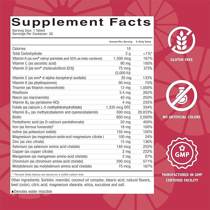 Celebrate Vitamins CelebrateONE 18 Chewables, 18mg Iron (90 Tablets)