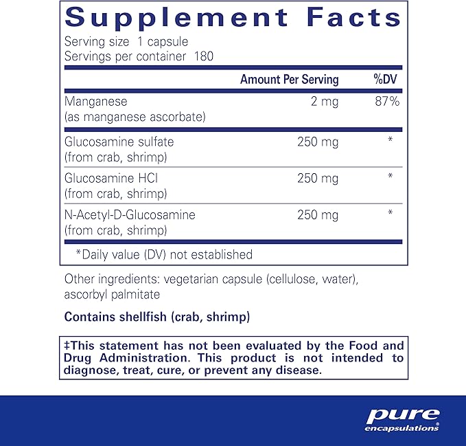 Pure Encapsulations Glucosamine Complex 180 Capsules