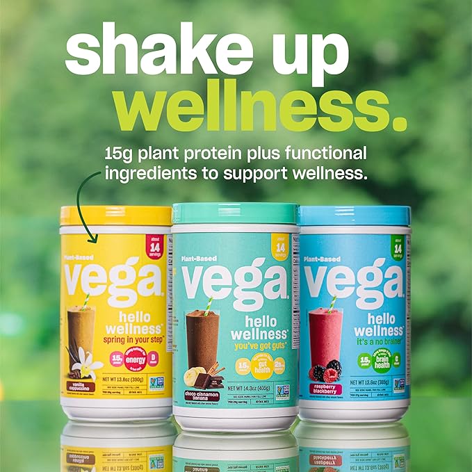 Vega Hello Wellness You’ve Got Guts 5g Prebiotic 0g Added 14.3 oz
