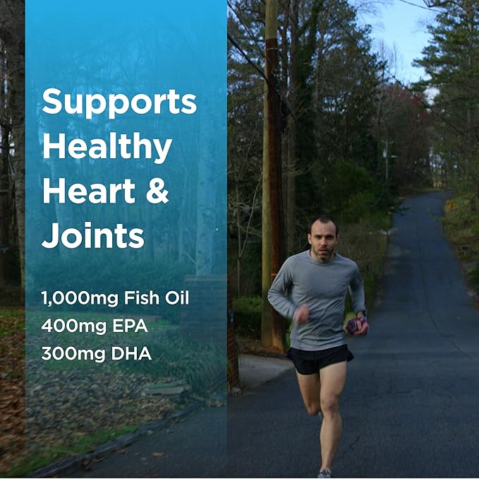 Runner Omega 3 Fish Oil – 1000 mg, 1 Month