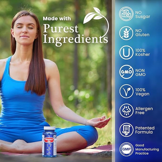 MAGNOX® 520 | Magnesium Supplement 520mg 3X More (60 Vegan