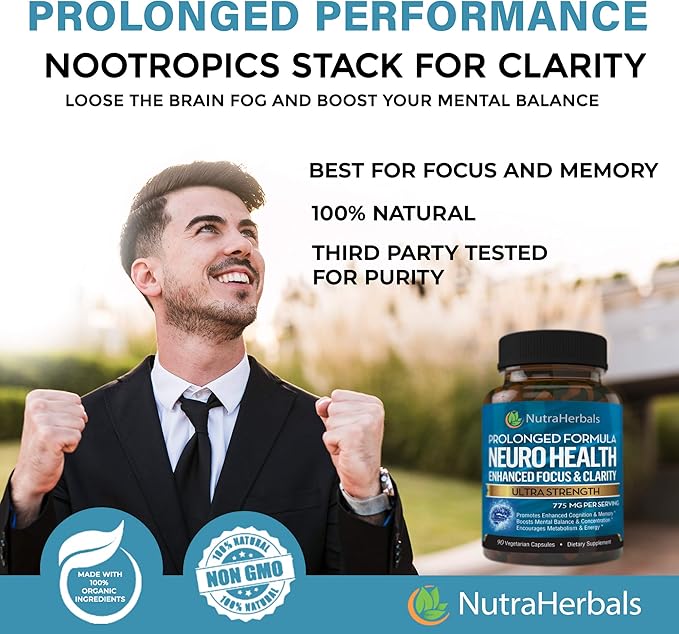 Brain Booster Supplement -"90 Day Supply"-